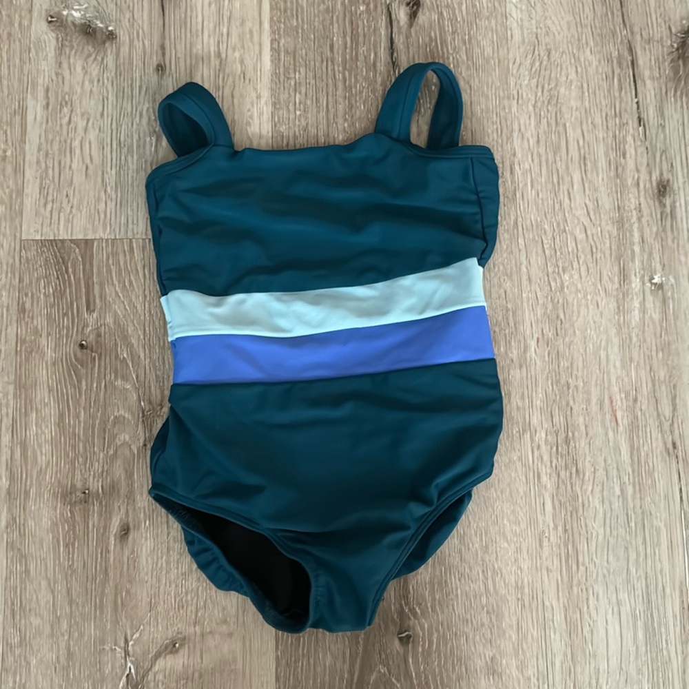 Blue Dance Costume with Tank-Style Design